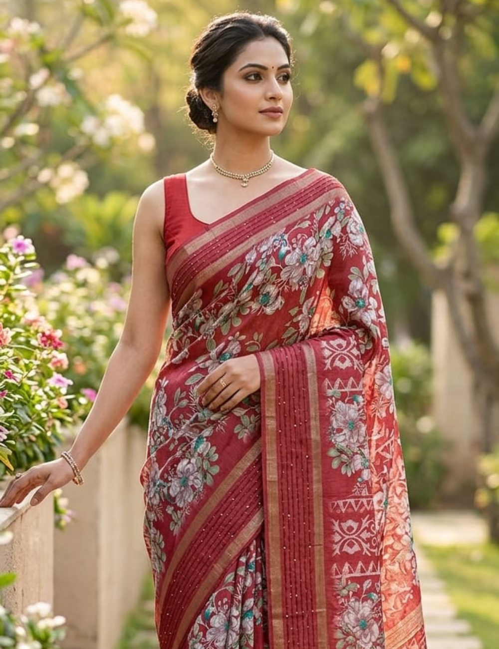 Elegant Maroon Dola Silk Saree with Sequin Border