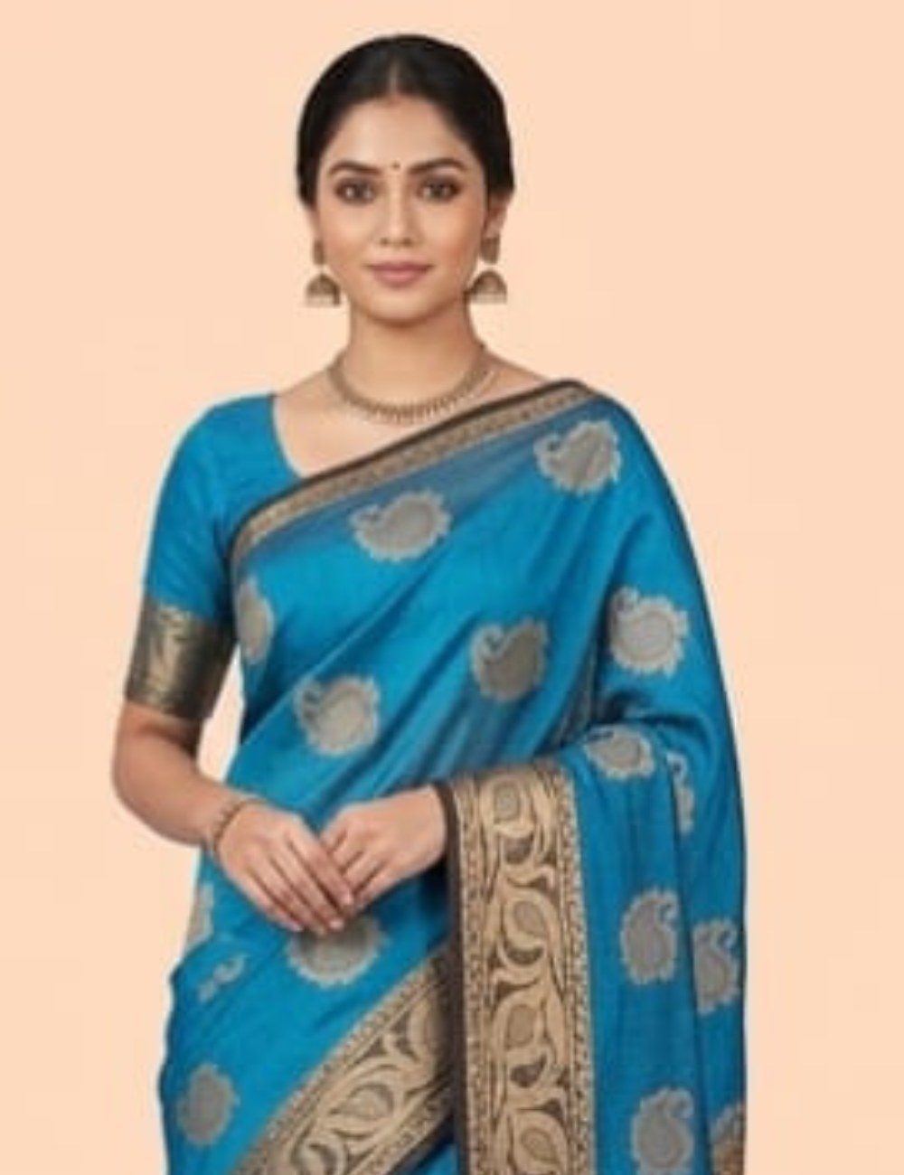 Elegant Blue and Black Designer Saree Collection