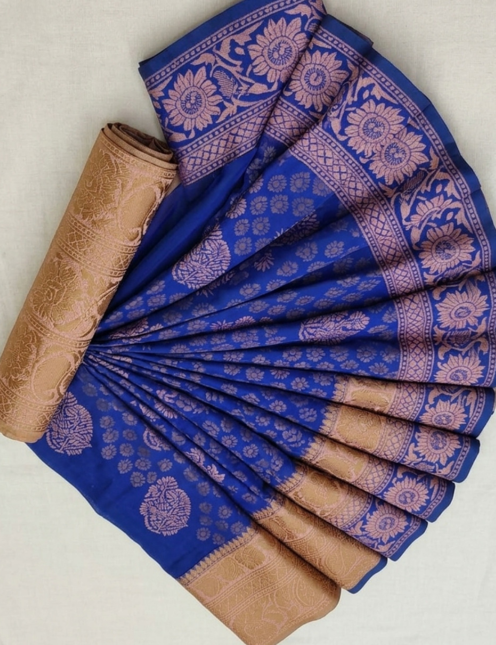 Royal Blue Kubera Pattu Saree