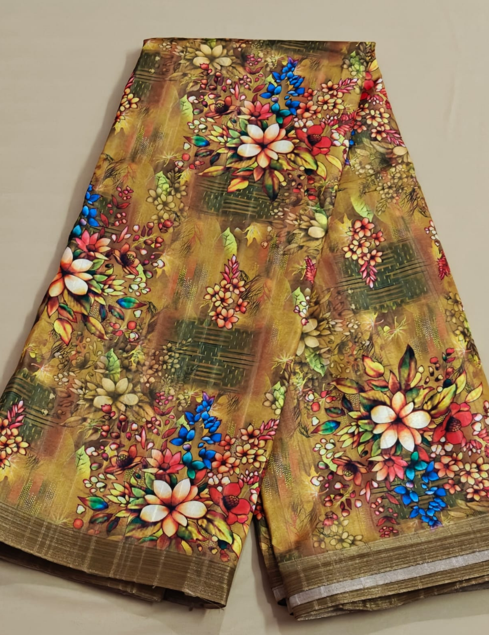 Stylish Multicolor Floral Printed Saree