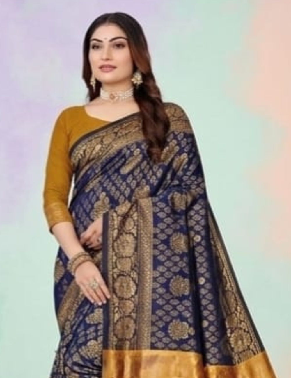 Royal Blue Kubera Pattu Saree
