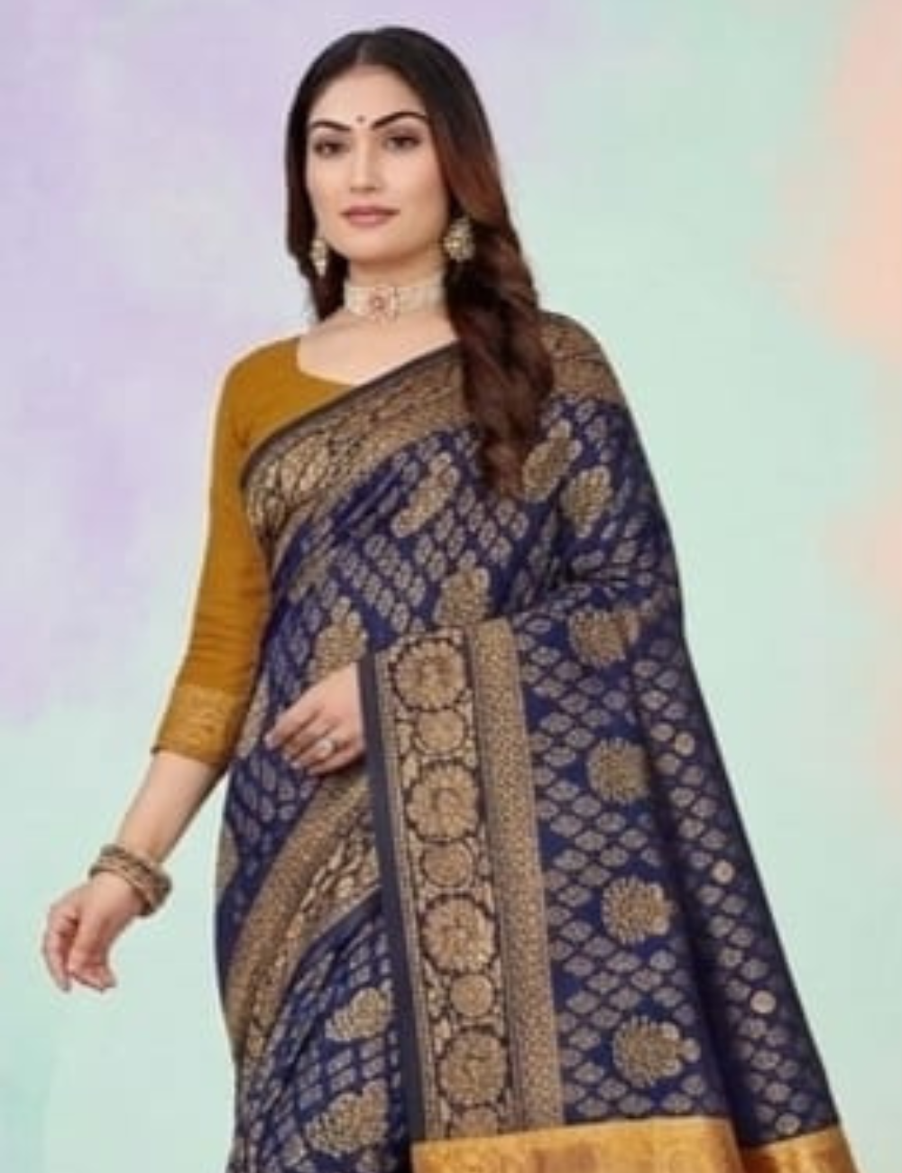 Royal Blue Kubera Pattu Saree