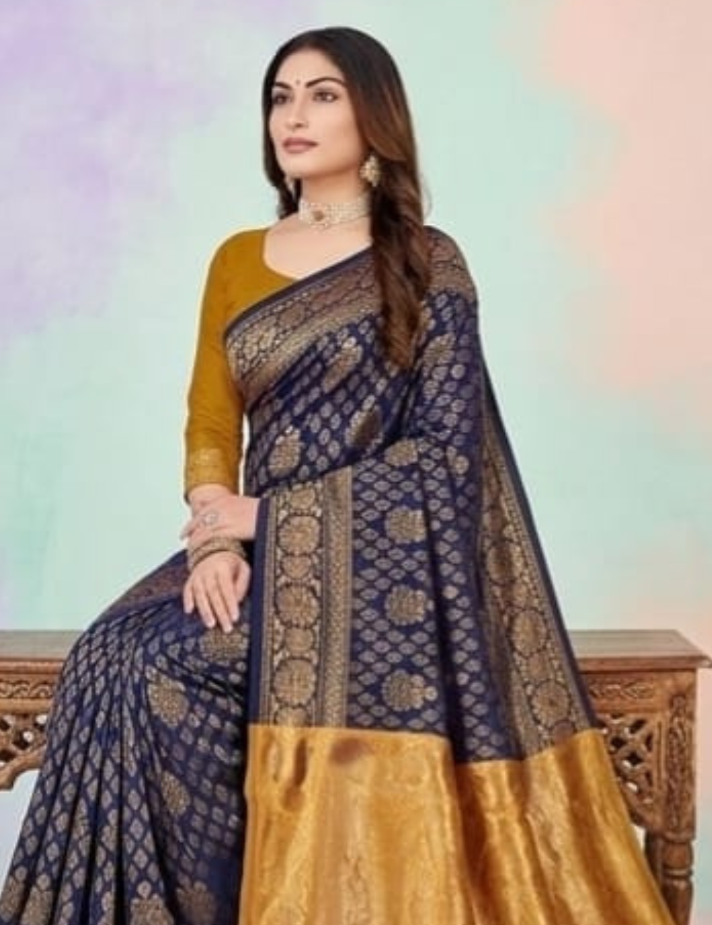 Royal Blue Kubera Pattu Saree