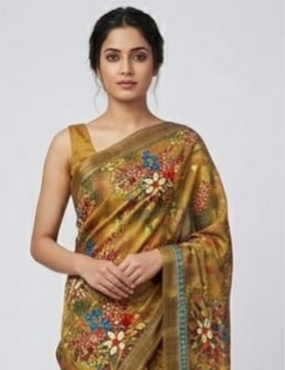 Stylish Multicolor Floral Printed Saree